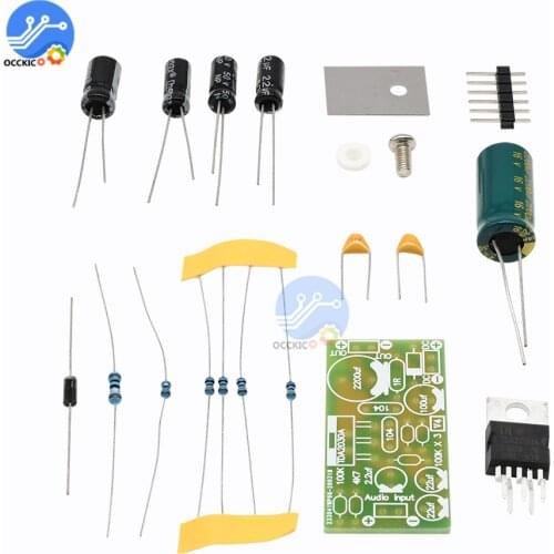 TDA2030A Amplifier Board DIY Kit 18W DC 9V-24V Hi-Fi Volume Control Speaker Sound Board Electronic Audio Power Amplifier
