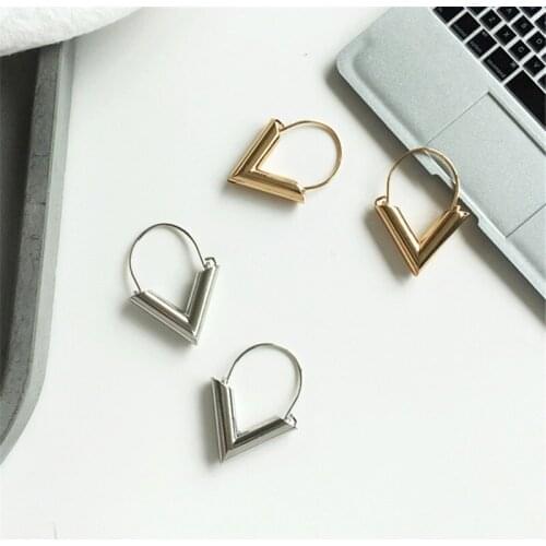 Triangle Earrings Earrings Eardrop Geometry Delicate Adorn Article Jewelry Wholesale Simple Metal Alloy New Fashion