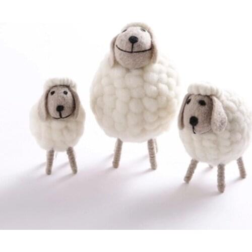 Nordic style sheep Car Ornaments Interior Dashboard Decoration car accessories Birthday Gift Home Decoration Desk Decoration