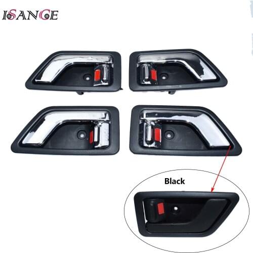 ISANCE Inner Interior Inside Chrome Black Door handle For Hyundai Getz 2002-2011 82610-1C000 82620-1C000 Front Rear Left Right