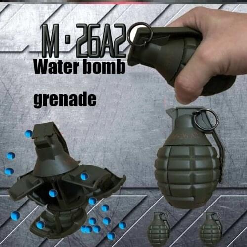 M26 A2 Water Bomb Toy Burst Reuse Water Bomb Simulation Childrens Toy Eating Chicken Game Outdoor Cs Equipment Nylon Material