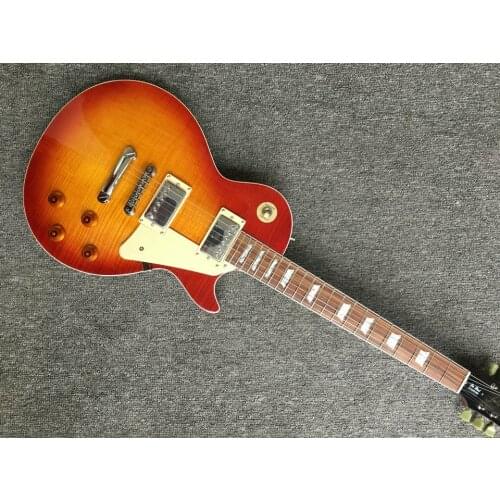 High-quality 6-string electric guitar Flame maple top electric guitar standard. Rosewood fingerboard