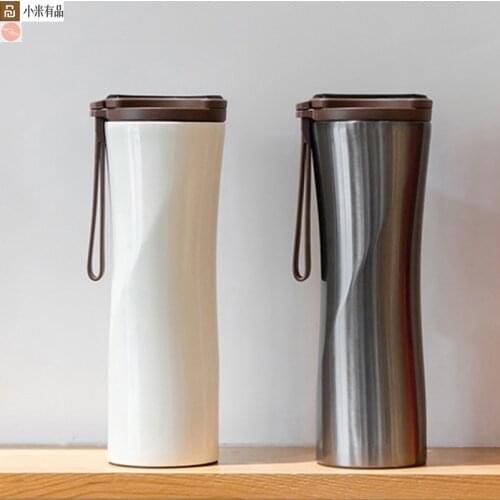 Youpin Original kiss kiss fish Smart Stainless Steel Thermal Vacuum Water Bottle Sensitive Temperature Sensor with Coffee Brewer