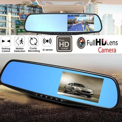 4.3 inch 1080P HD rearview mirror car DVR recorder automatic driving recorder car camera recorder rearview mirror camera pro