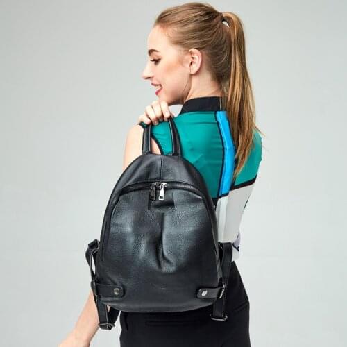 Women backpack high quality leather backpack mini backpack top selling on Promotion free shipping for girls