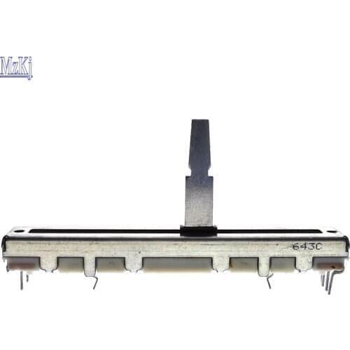 1PCS New Original 10K ALPS 6CM B10KX2 B10K DJM600 600 DCV1010 Unblocked Dual-Unit Slide Potentiometer