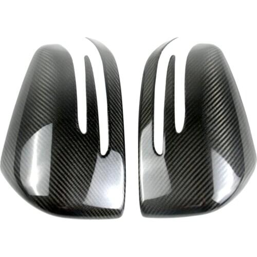 Car Carbon Fiber Side Rearview Mirror Cap Cover Trim for Mercedes Benz ML GL 2013-2016 GLE GLS Class 2015-2017