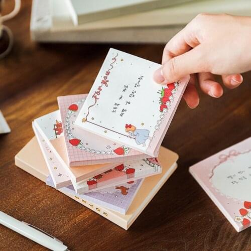 60sheets/lot Memo Pads Sticky Notes Sweet Cubic Paper diary Scrapbooking Stickers Office School stationery Notepad