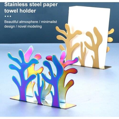 Stainless Steel Napkin Holder Napkin Clip Napkin Rack Box Serviette Holder Organizer Tissue Dispenser Storage Case Table Decor