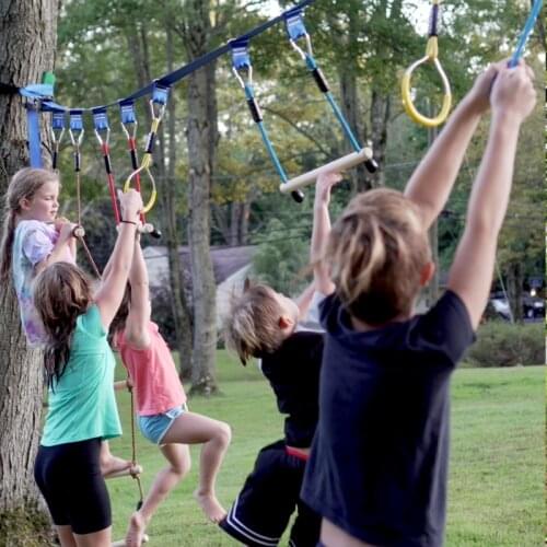 Children Rings Swing Playground Flying Gym Rings Swing Pull Up Ring Sports Outdoor Swingset Family Activity Game Garden Toy gift