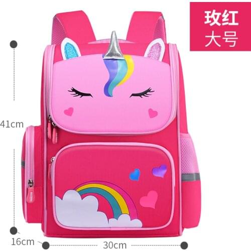 Cartoon 3D Creative Unicorn Children School Bags Girls Sweet Kids School Backpack Lightweight Waterproof Primary Schoolbags Big