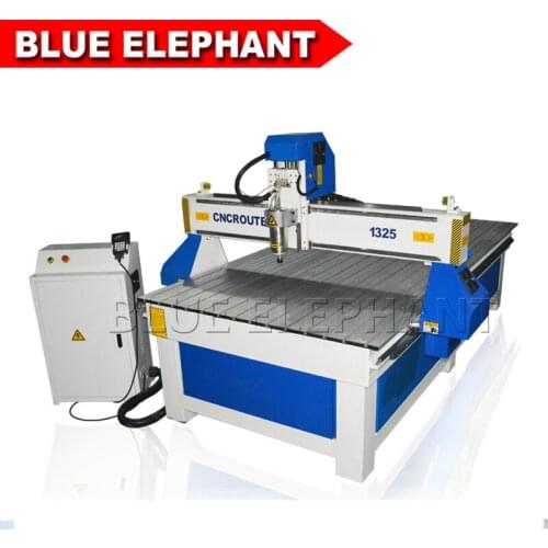 Blue Elephant jinan wood CNC router 1325 3d cutting machine, hobby milling machine CNC engraver with water cooling spindle