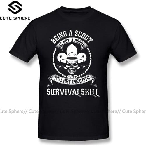 Boy Scout T Shirt Being A Scout T-Shirt Man Short Sleeves Tee Shirt Funny Fashion XXX Cotton Print Tshirt