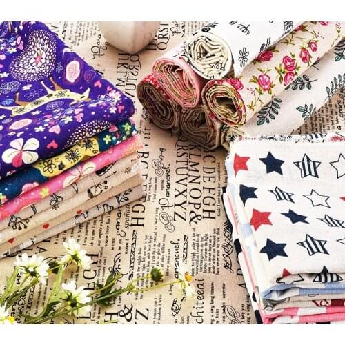 Cotton cloth patchwork fabric sewing quilting tissue DIY crafts bags tilda doll cloth tecidos scrapbooking tissue