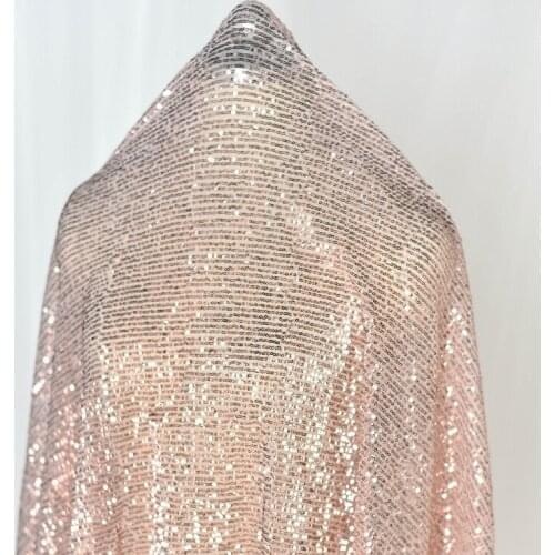 LASUI 3 meters=1lot Bright Sequins wrinkle mesh lace fabric dress veil stage background cloth diy material accessories X0464