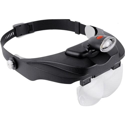Head-mounted magnifier glasses repair table medical surgery HD repair circuit board engraving special for monocular elderly