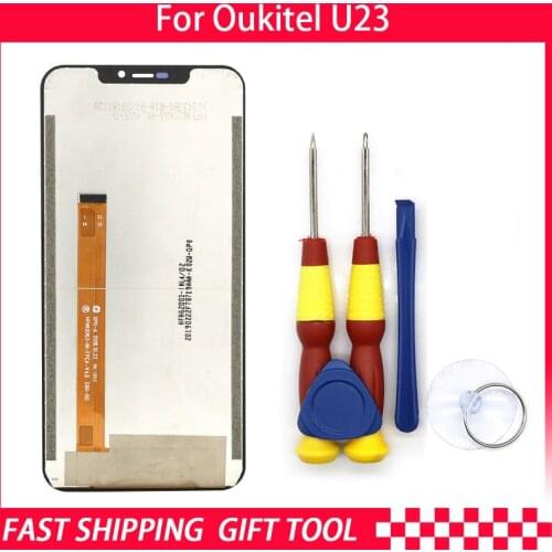 New original Touch Screen Touch Panel LCD For Oukitel U23 Replacement Parts + Disassemble Tool