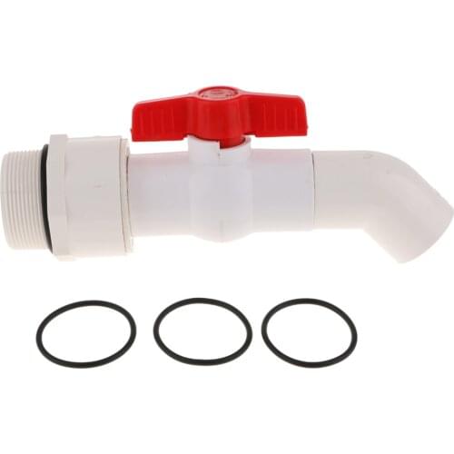 Plastic Manual Drum Faucet for 2 inch Drum Openings with Sealing Gasket 45 Degree 45mm Feeder Outlet