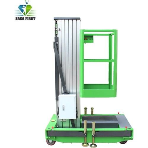 20ft 6m indoors aluminum alloy sky lift man lift platforms small man lift
