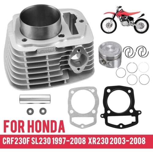 65.5mm Motorcycle Cylinder Piston Rings Top End Kit for Honda CRF230F SL230 1997-2008 for Honda XR230 2003-2008