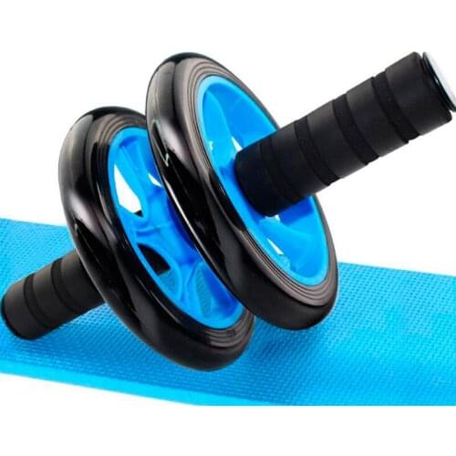 Abdominal Wheel Roller Muscle Training Double-wheeled Workout Abdominal Ab Roller Gym Fitness Exercise No Noise Hip Traine