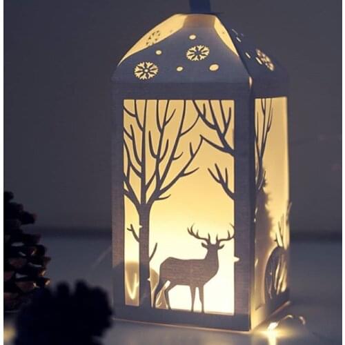 Chrismas Lantern Metal Cutting Dies New 2020 Deer Crafts Die Cuts For DIY Scrapbooking Paper Cards Decorations Embossin