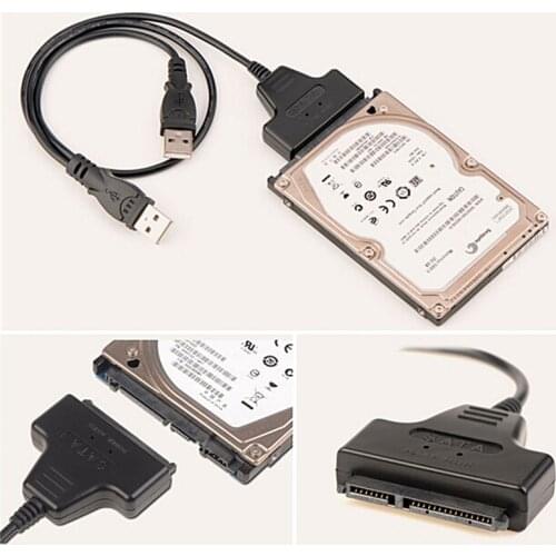 SATA Interface Copper ABS Shell For Ordinary 2.5 Inch SATA Notebook Hard Drive 480MB/S Transmission Speed USB 2.0 To Converter