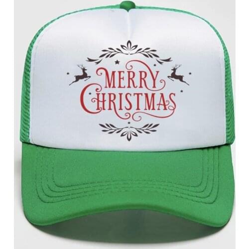 DIY logo hat customized summer cap Advertisement caps for company unisex mesh foam hat travelling cap Santa tree wholesale