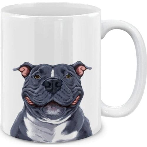 Cute Pit Bull Dog Ceramic Coffee Gift Mug Tea Cup, 11 OZ