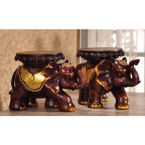 Elephant for the stool European- style resin elephant stool entrance decoration ornaments European - style modern