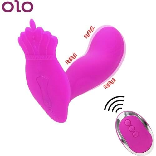 OLO Invisible Wearable Vibrator Vaginal Massage 10 Speed Wireless Remote Control Clitoris Stimulator Sex Toy for Women
