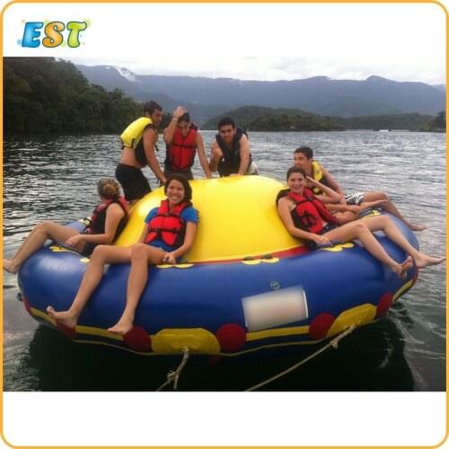Crazy water UFO towable Water Ski Semi Inflatable disco boat water toys