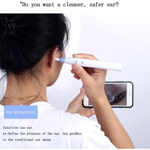 Led Endoscope Otoscope Ear Camera Scope 6 Led Lights 70 Degree Automatic Wireless Wifi Earwax Removal Kit Ear Wax Cleaning Tool