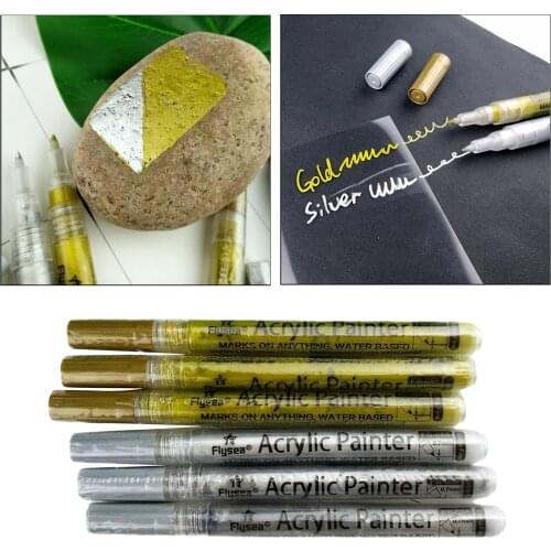 Waterproof Acrylic Color Marker Pens for Crafts Pebble Rock Painting