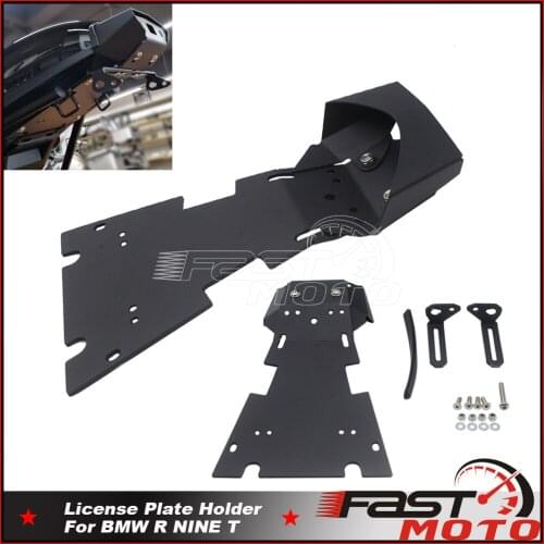 For BMW R NINE T Tail Mount License Plate Bracket Brake Rear Lamp Taillight Motorcycle Accessories Steel Alloy Fender Holder