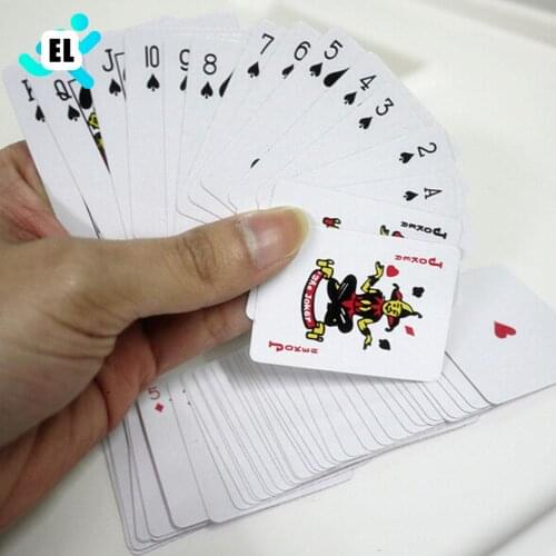 1Set Poker Small Playing Cards Family Game Travel Game 5.3*3.8 cm