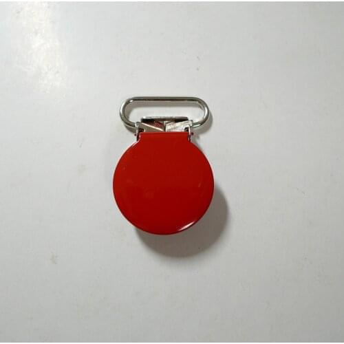 25pcs 20mm 3/4" #36 RED COLOR Round Suspender Clips