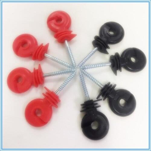 50 Pcs Electric Fence Offset Ring Insulator For Wood Post Fencing Screw In Posts Wire Safe Agricultural Garden Accessories