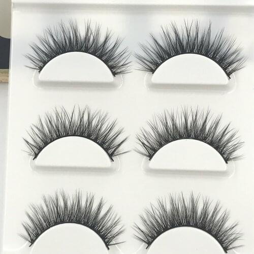 6 Pairs/2boxs Mink Eyelashes Makeup Wispy Long 3D Mink Hair Lashes Eyelash Extension Make Up False Eyelashes Maquiagem Cilios 55