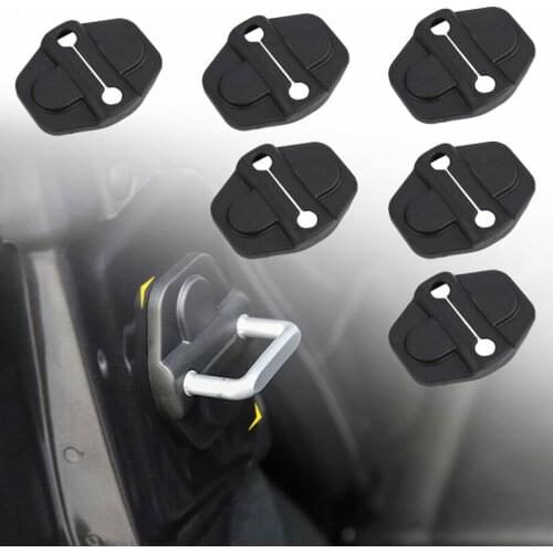 6Pcs Car Door Lock Cover For Jeep Wrangler JL Gladiator JT 2018 2019 2020 Accessories