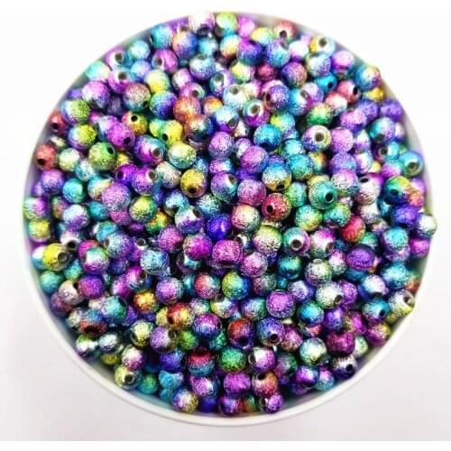 20/50Pcs 6 8mm Acrylic Beads For DIY Jewelry Finding Pendant Necklace Bracelet Wholesale