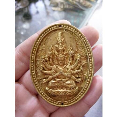 Estatua de guanyin de bronce antiguo chino