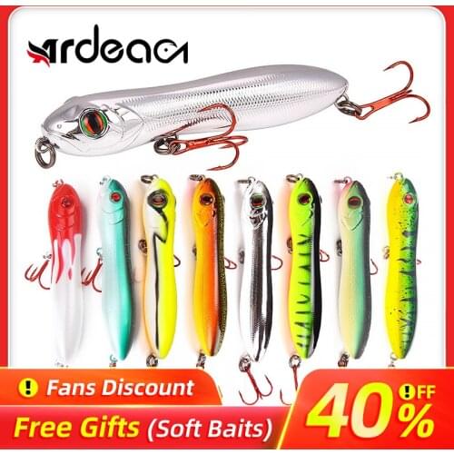 Ardea Popper Hard Lure 105mm 16.1g Pencil Artificial Wobblers Lifelike ABS Material Bionic Lure Saltwater Bass Pike Peche
