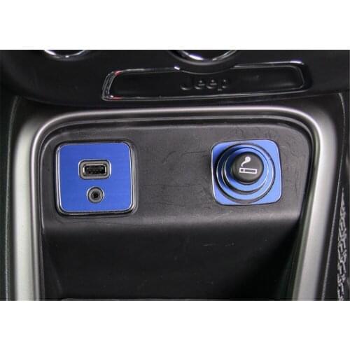 USB Jack / Cigarette Lighter Trim Cover for Jeep Compass 2017+ Car Stickers Car Accessories Interiror Decoration ABS Brand New