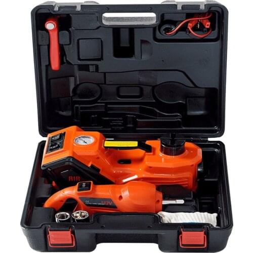 NthPower 12V DC 5Ton Automotive Electric Hydraulic Car Jack with Torque Impact Wrench 480N.M Lifting Car Jacks Repair Tools