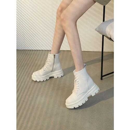Martin Boots Womens Shoes Spring And Summer 2021 New Autumn High Top Thin Casual Thick Sole High Rise Boots