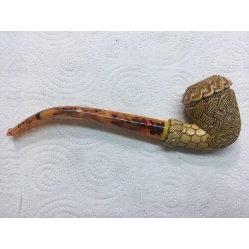 Spt long meerschaum pipe smook turkish with tobacco pipe