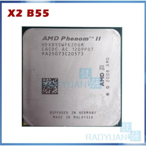 AMD Phenom II X2 B55 3.0GHz Dual-Core CPU Processor HDXB55WFK2DGM 80W Socket AM3 938pin