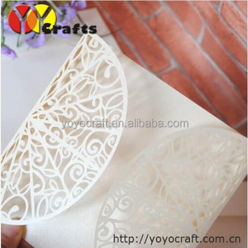 INC59--handmade birthday invitation cards,laser cut litter wedding invitation cards