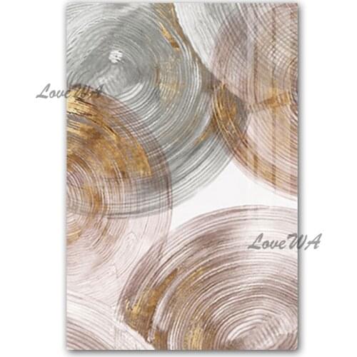 100% Hand painted Abstract New Oil Painting Original Canvas Wall Art Latest Circle Design Acrylic Painting Artwork Free Shipping